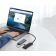 Хаб Розгалужувач BASEUS з USB A на USB 3.0 Мульти Адаптер 4в1 плюс Type-C порт живлення - подовжувач 100см - BS-OH013 HUB - Чорний